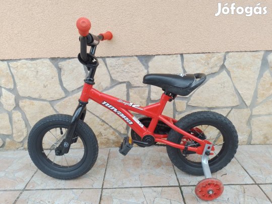 12-es Piros kontrafékes gyerek kerékpár bicikli.