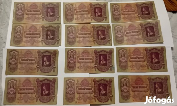 12db 100 pengő bankjegy eladó! 1930as