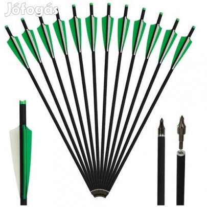 12db. 20"-os 53cm-es Karbon Számszeríj Vessző (4779)