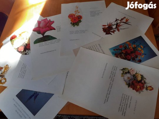 12db különböző retro kihajtható üdvözlő kártya hibátlanok és egybe