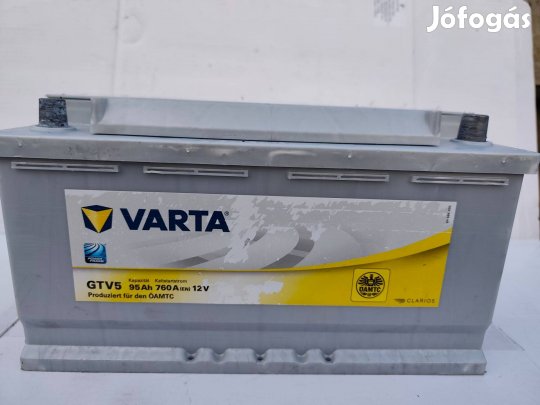 12v95ah Varta akkumulátor 3 hónap garanciával