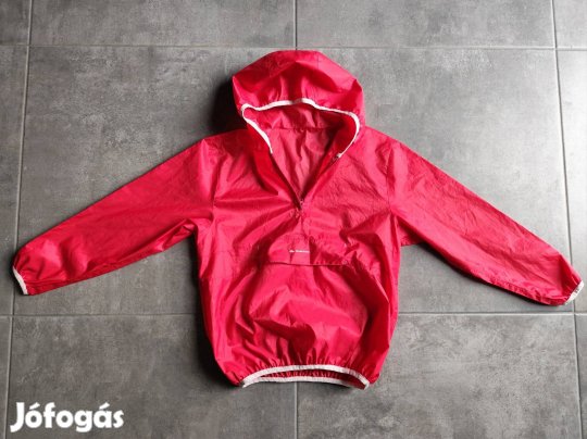 134-140-es Quechua széldzseki / esőkabát tépőzáras középső zsebbel