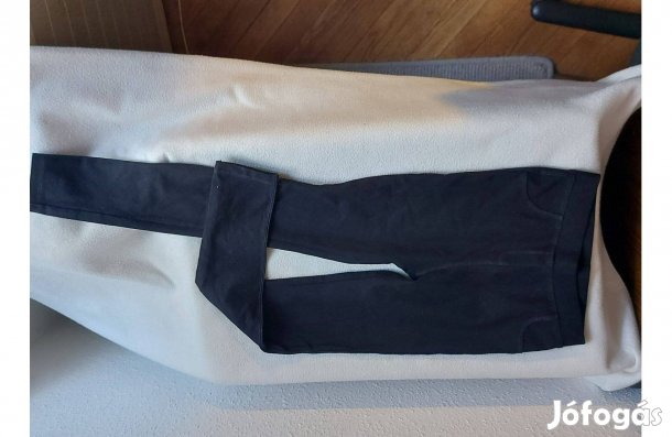 134/140-es fekete farmer szabású leggings kislánynak