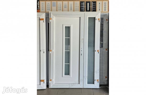 138x208 Kétszárnyú kültéri hőszigetelt bejárati ajtó ingyen szállitva