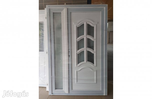 138x208 cm Kétszárnyú új hőszigetelt bejárati ajtó -raktárról