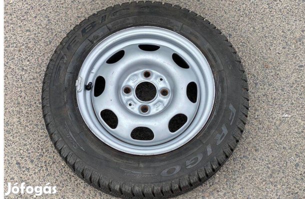 13" VW pótkerék 4x100 felni 165/70R13 gumi utánfutó pót kerék skoda