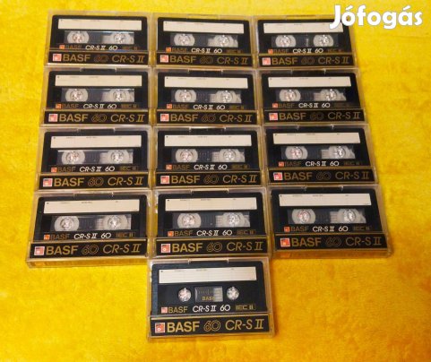 13 darab BASF kazetta nagyon jó újszerű állapotban eladó!