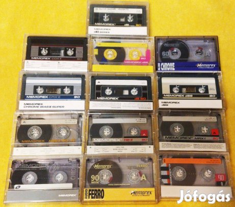 13 darab Memorex kazetta jó állapotban eladó!