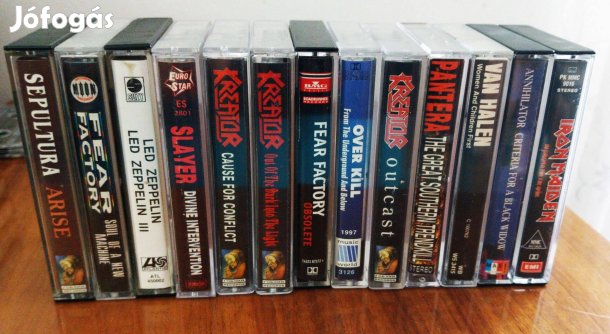 13 darab metál műsoros kazetta eladó!