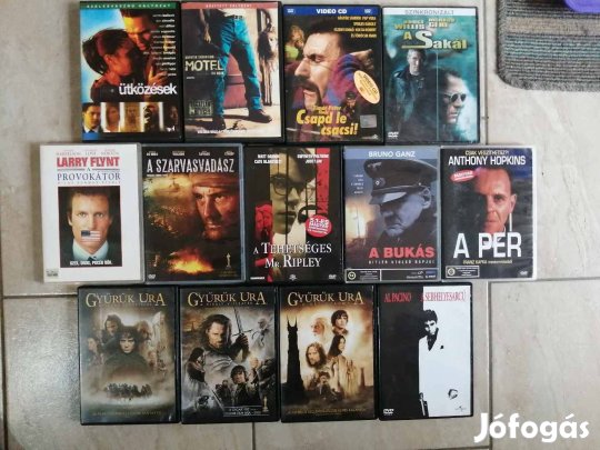 13 db (vegyes eredeti DVD film egyben