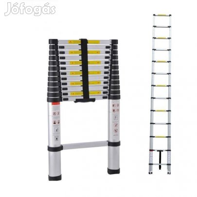 13 fokos Teleszkópos alumínium létra, 3,8m