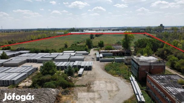 13 hektár ipari  építési terület, összközműves ipari övezetben eladó!