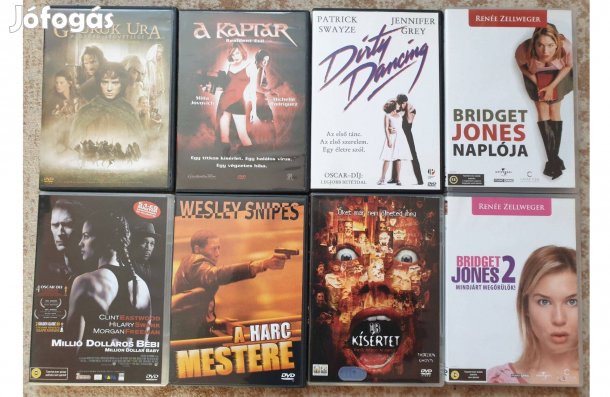 13 kísértet Dirty Dancing stb. Gyári eredeti DVD filmek a 8db egyben
