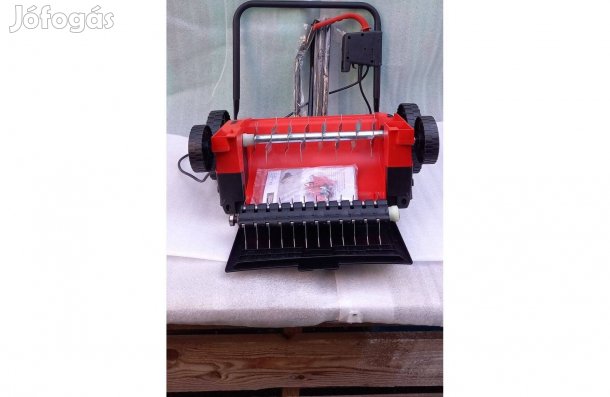 1400W teljesítményű, elektromos fű szellőztető, gyep lazító, garanciáv