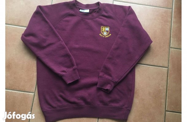 140-146 bordó pulóver!