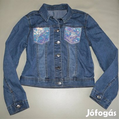 140/146-s farmer kabát,10-11 év