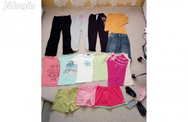 140 Lány nyári tavaszi felső póló nadrág megkíméltek