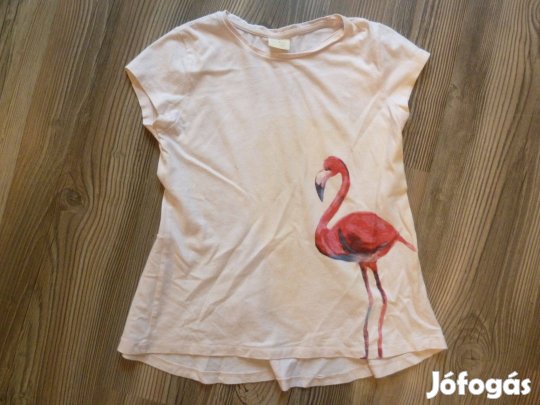 140-es kislány flamingós póló
