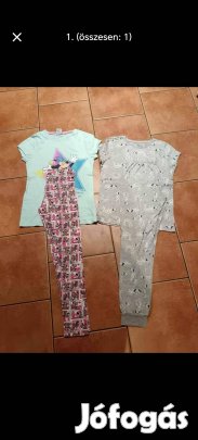 140-es lány pizsamák 2gr 