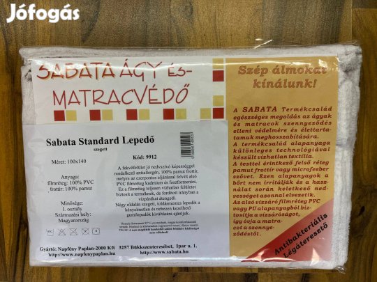 140x100cm Sabata matracvédő lepedő haránt szegett vízhatlan gumilepedő