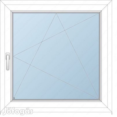 140x140 Műanyag ablak / Bukónyíló / 2 réteg üvegezés