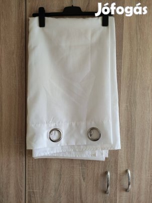 140x250 cm-es fehér sötétítő függöny IKEA-s