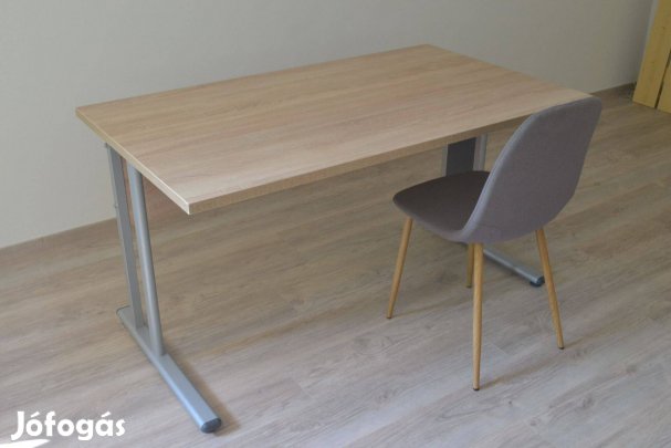 140x80cm íróasztal asztal fém lábbal 2 személyes irodai
