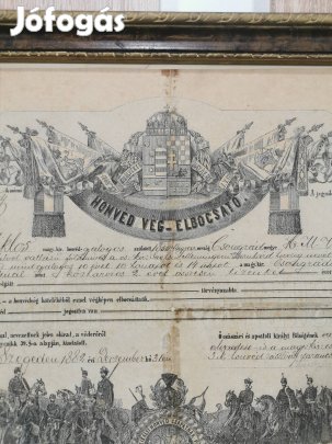 144 éves honvéd végelbocsátó levél