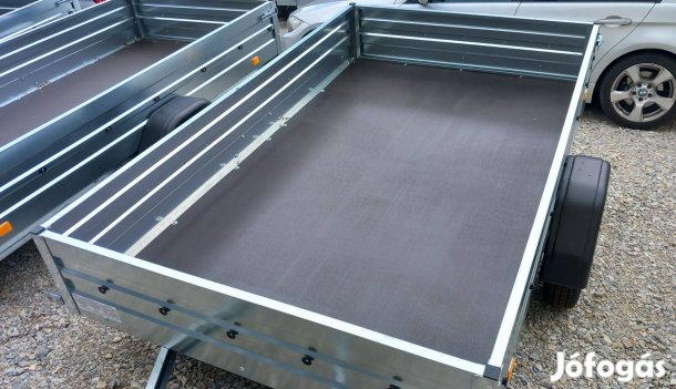 145x245x36cm, horganyzott, könnyű, Új Utánfutó Készletről! Hitelre Is!