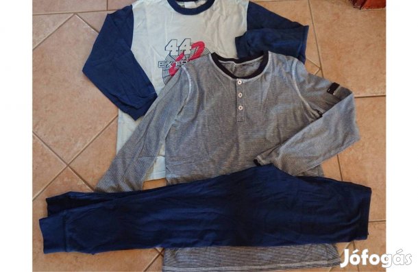 146-152-es márkás pamut pizsama fiúnak
