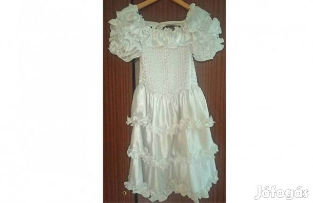 146-152 lány elsőáldozási ruha, jelmez