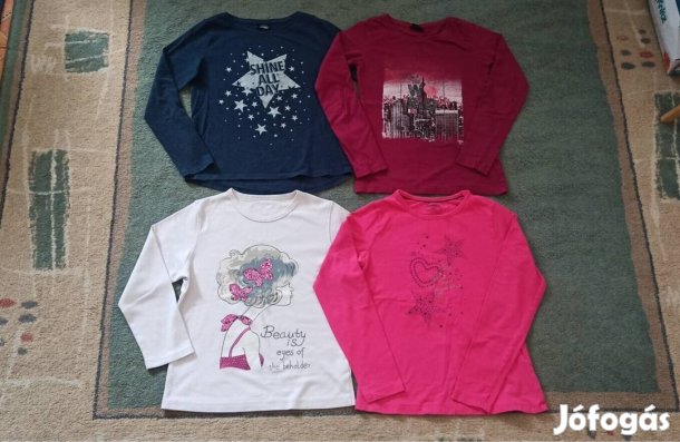 146-152 lány hosszú ujjú felső csomag