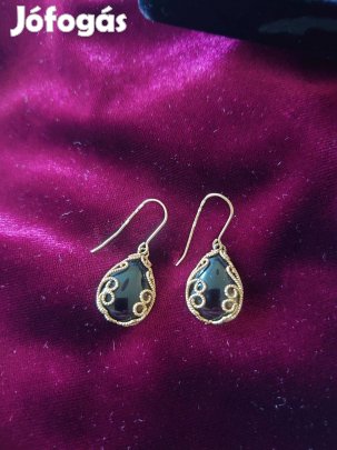 14K Arany Filigrán Fülbevaló Magyar fémjeles