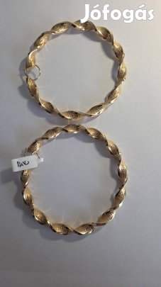 14K arany fülbevaló extra nagy, látványos darab