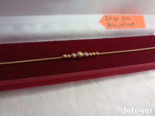 14K női arany karkötő