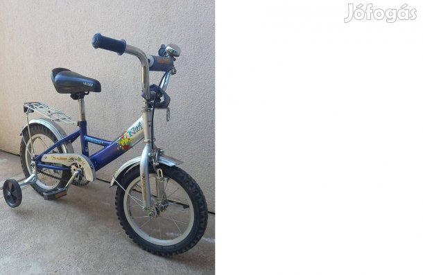 14" Hauser gyerekbicikli, pótkerékkel