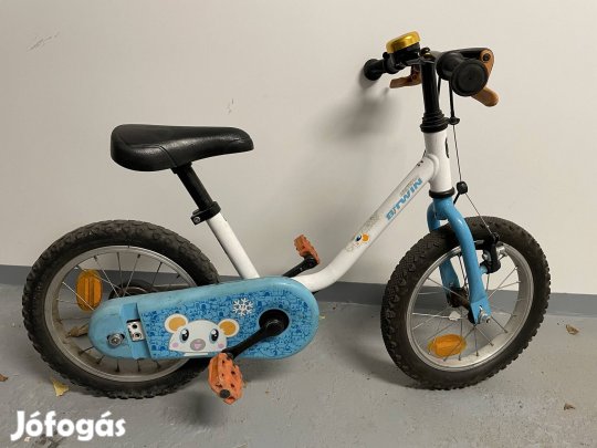 14" gyerek bicikli pótkerékkel