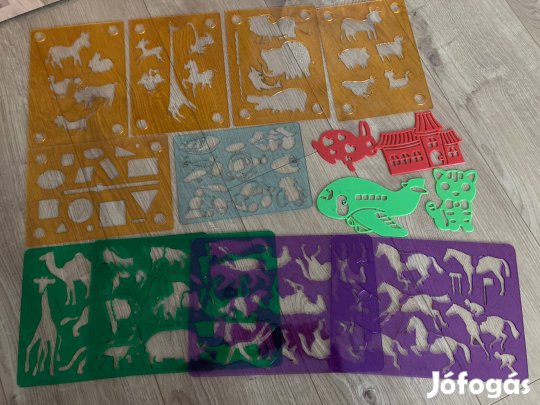 14 darabos rajzsablon készlet