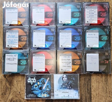 14 db zenei Minidisc lemez