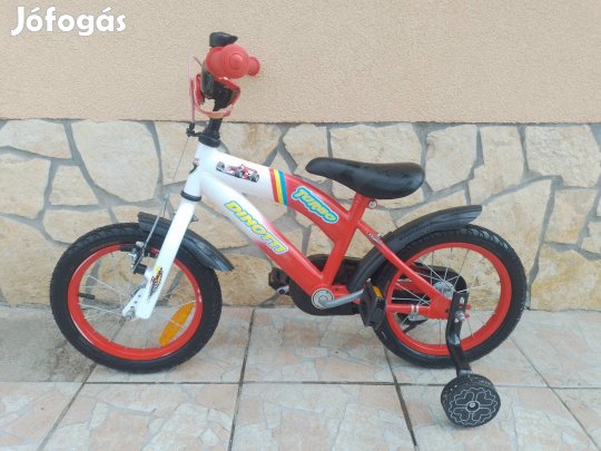 14-es Dinotti kontrafékes gyerek kerékpár bicikli. 