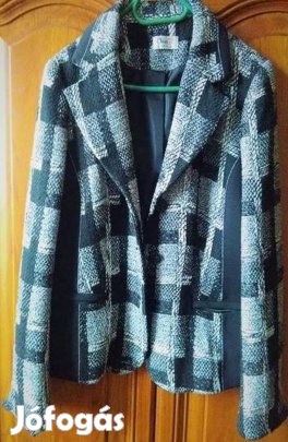 14-es szőtt anyagú bélelt blézer