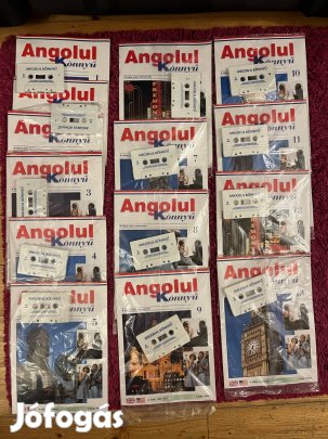 14db Angolul könnyű 1-13 részig újság és kazetta egyben!