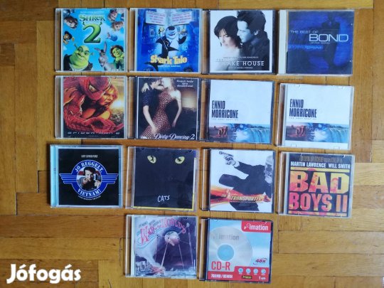 14db írott CD rajzfilm és film zenék