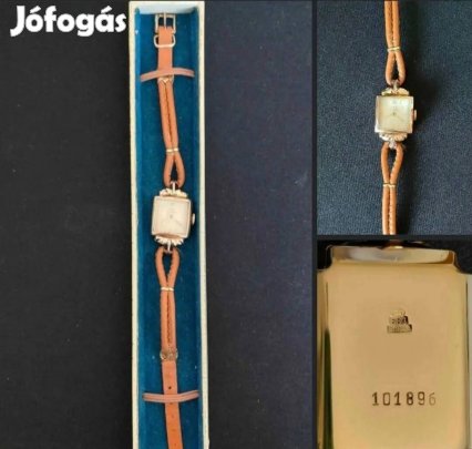 14k 16 köves arany női alkalmi karóra újszerű állapotban eladó