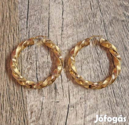 14k fémjelzett arany fülbevaló 