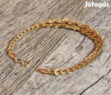 14k fémjelzett arany női karkötő 