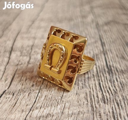 14k magyar fémjelzett arany férfi gyűrű 