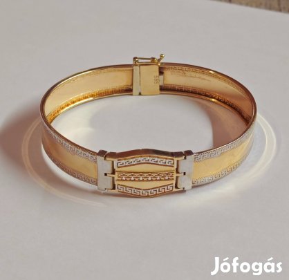 14k magyar fémjelzett arany férfi karperec