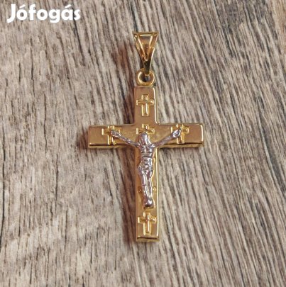 14k magyar fémjelzett arany kereszt medál 