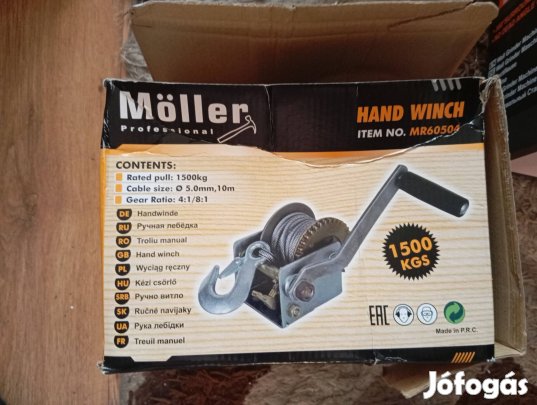 1500 kg kézi csörlő 